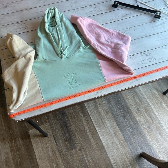 Teddy Fresh X- Large Color Block 100% Cotton Hoodie - Picture 7 of 9